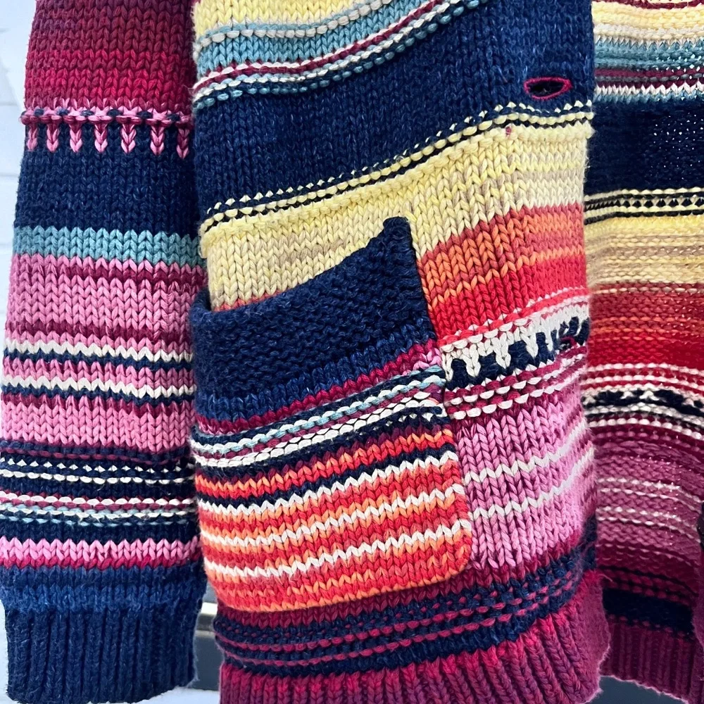 $898 Polo Ralph Lauren Small Hand Knit Beacon Cardigan Southwestern Serape Ranch - Picture 5 of 10